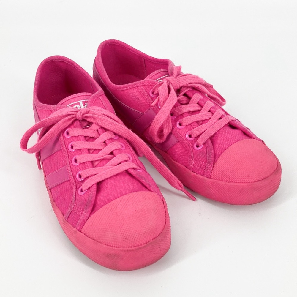 Gola Coaster Womens Neon Pink Lace Up Sneakers Size 8